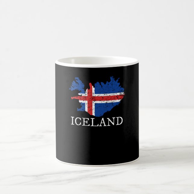 Island-Flagge Kaffeetasse (Mittel)