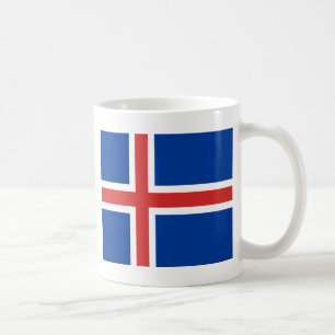 Island-Flagge Kaffeetasse