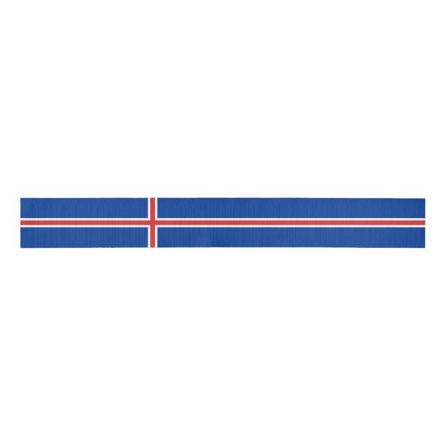 Island-Flagge Ripsband (Vorderseite)