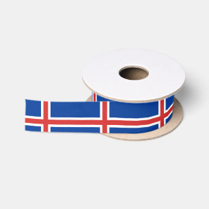 Island-Flagge Satinband