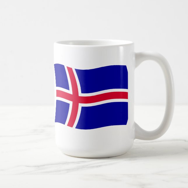 Island Flagge Tasse (Rechts)