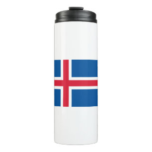 Island-Flagge Thermosbecher