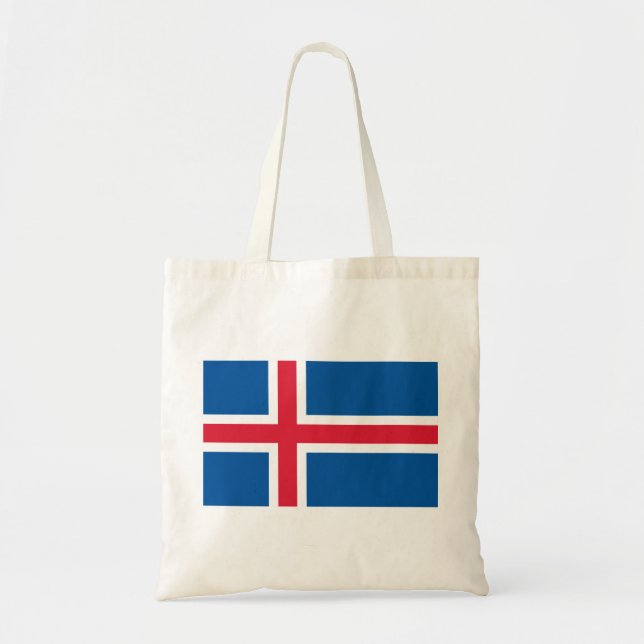 Island-Flagge Tragetasche (Vorne)