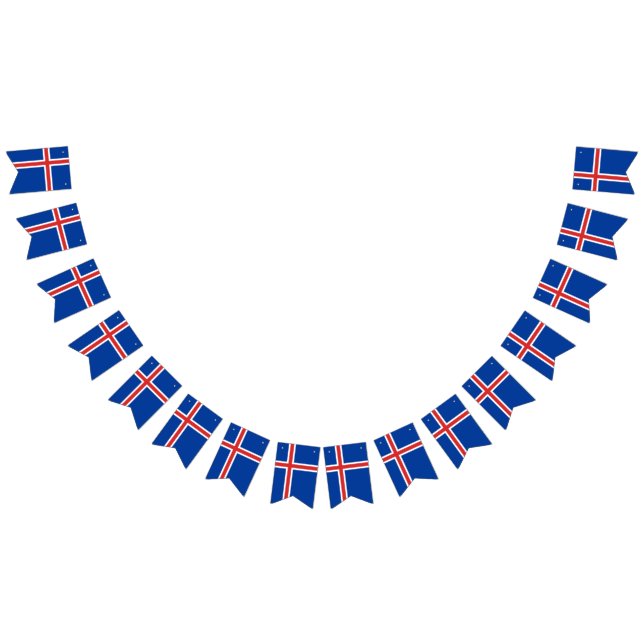 Island-Flagge Wimpelkette (Alle)