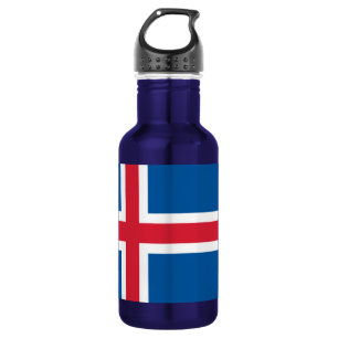 Island-Flasche zur Freiheit der Flagge Edelstahlflasche
