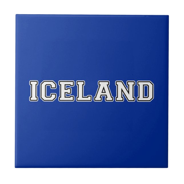 Island Fliese (Vorderseite)