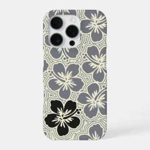 Island Floral Hawaiianischer Hibiskus Pinstriped G iPhone 16 Pro Hülle
