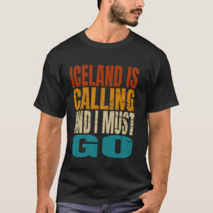 Island fordert mich auf, Reiseabenteuer zu unterne T-Shirt
