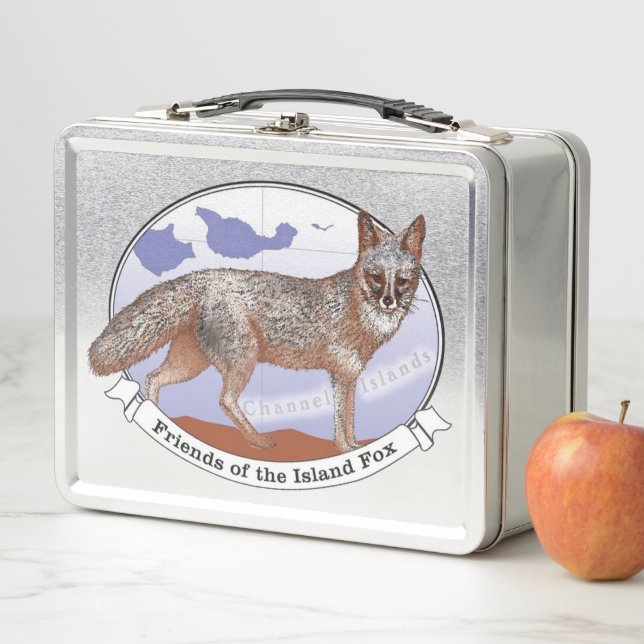 Island Fox Logo Metal Lunch Box (Beispiel)