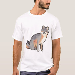 Island Fuchs � Süße Tier Art T-Shirt
