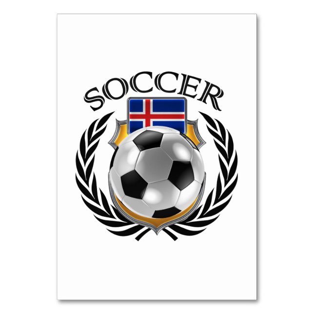 Island Fußball 2016 Fangerät Tischnummer (Rückseite)