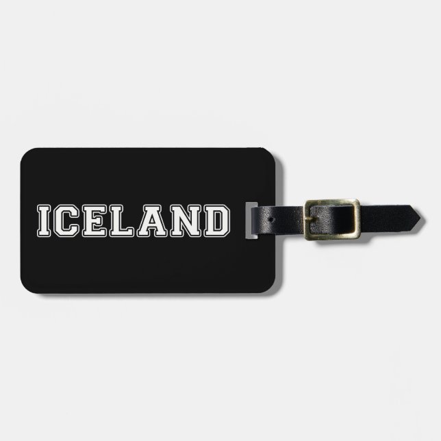 Island Gepäckanhänger (Vorderseite horizontal)