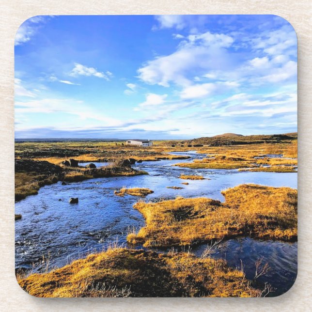 Island Getränkeuntersetzer (Vorderseite)