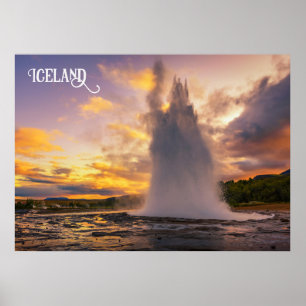 Island Geyser Poster