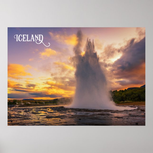 Island Geyser Poster (Vorne)