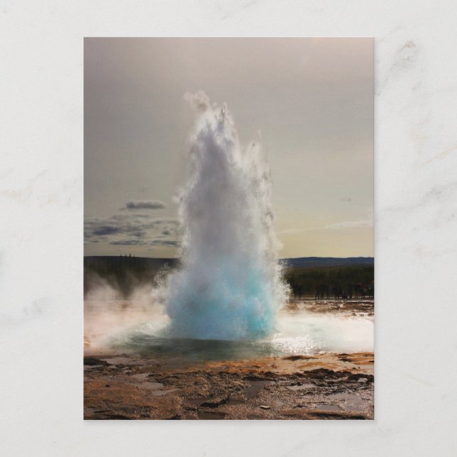 Island Geyser Strokkur Postkarte (Vorderseite)