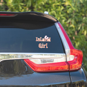 Island Girl Car Sticker