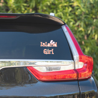 Island Girl Car Sticker