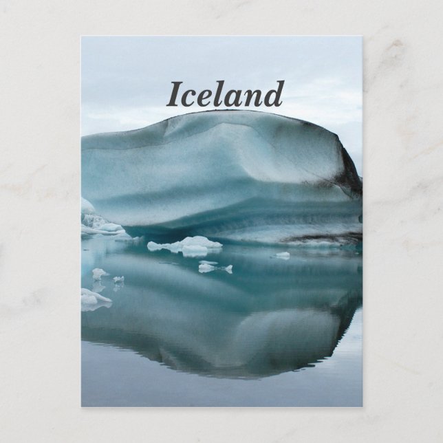 Island Glaciers Postkarte (Vorderseite)