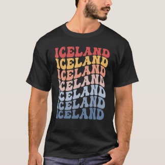 Island Groovy Retro Icelander T-Shirt