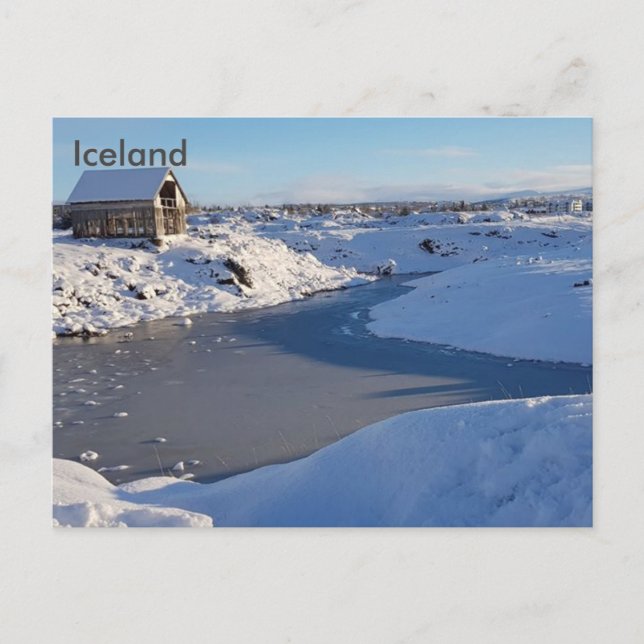 Island - Hafnarfjörður A Postkarte (Vorderseite)