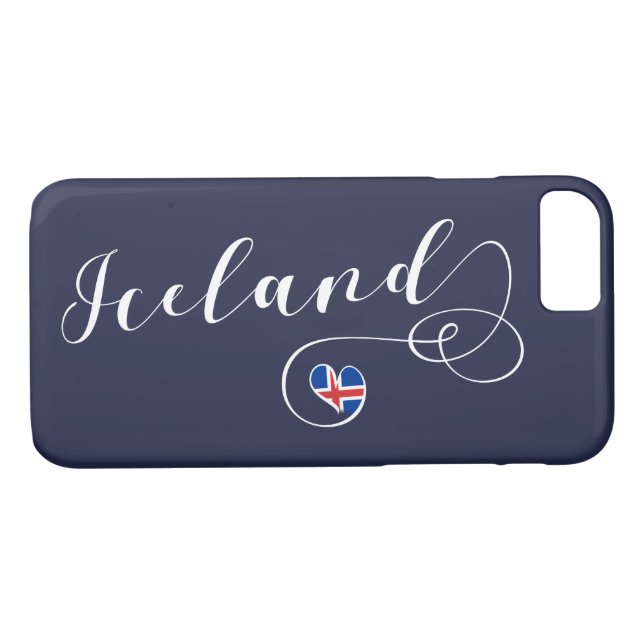 Island Heart Cell Case, Island Case-Mate iPhone Hülle (Rückseite (Horizontal))