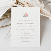 Island Hibiskus Hochzeitseinladung