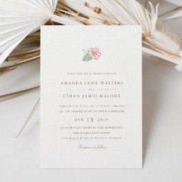 Island Hibiskus Hochzeitseinladung Einladung