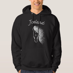 Island Hoodie mit isländischem Pferd
