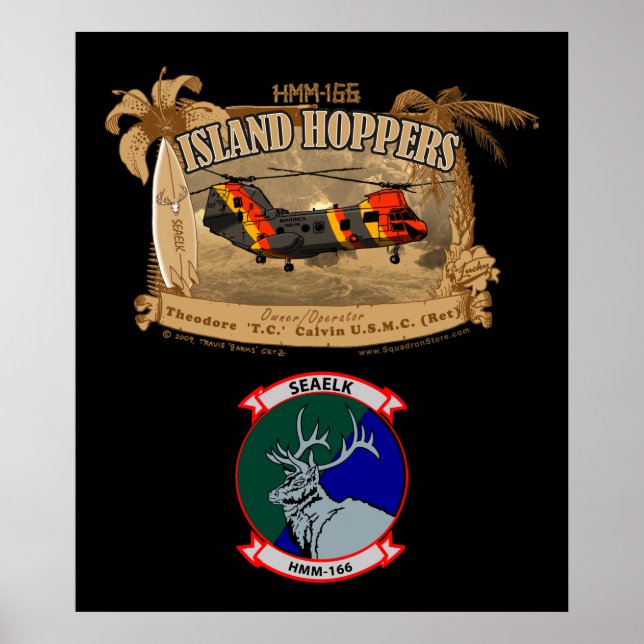 Island Hoppers Poster - mit Insignien (Vorne)