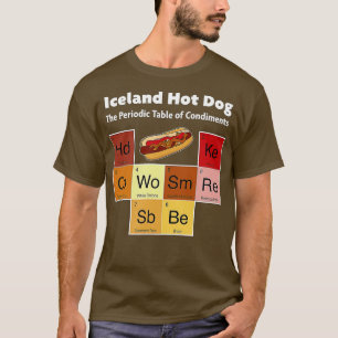 Island Hot Dog Viking Cuisine Reykjavik Remoulade T-Shirt