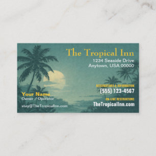 Island Hotel, Ferienvermietung und Boutique-Aufent Visitenkarte
