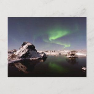 Island im Winter Postkarte