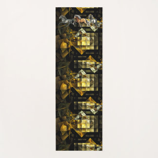 Island in Gait Golden Diamond Abstrakt Yogamatte