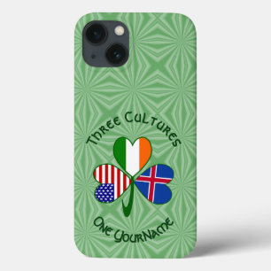 Island Irland USA Kleeblatt Flagge Personalisiert Case-Mate iPhone Hülle