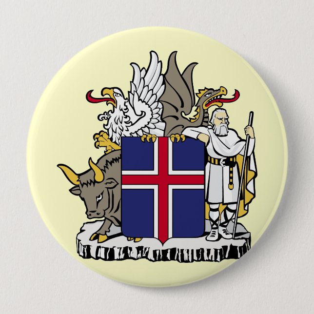 Island, Island Button (Vorderseite)