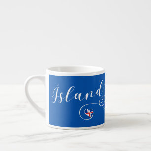 Ísland Island Herz-kundengerechte Tasse