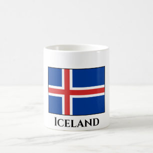 Island (isländische Flagge) Kaffeetasse