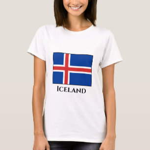 Island (isländische Flagge) T-Shirt