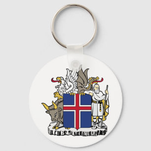 Island IST Ísland Wappen Schlüsselanhänger