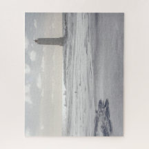 Island Jigsaw Puzzle - Malariff Leuchtturm Winter