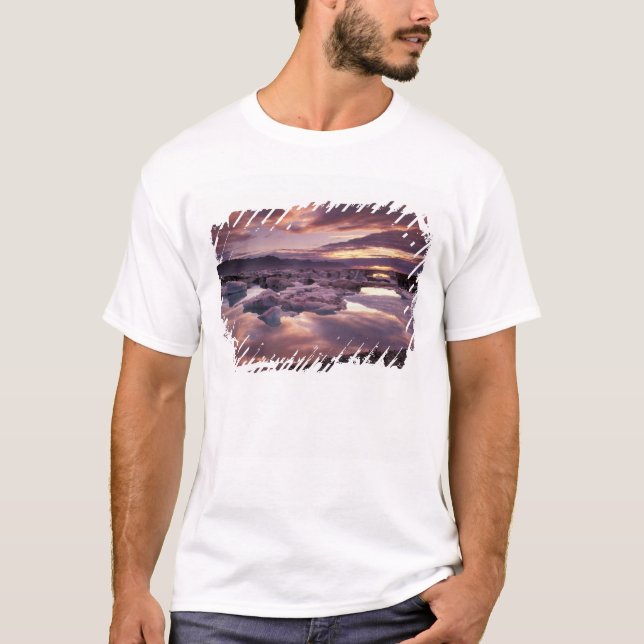 Island, Jokulsarlon Lagoon, Landschaft T-Shirt (Vorderseite)