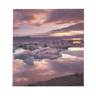 Island, Jökulsárlón-Lagune, Landschaft Notizblock