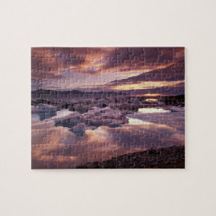 Island, Jökulsarlon-Lagune, Landschaft Puzzle