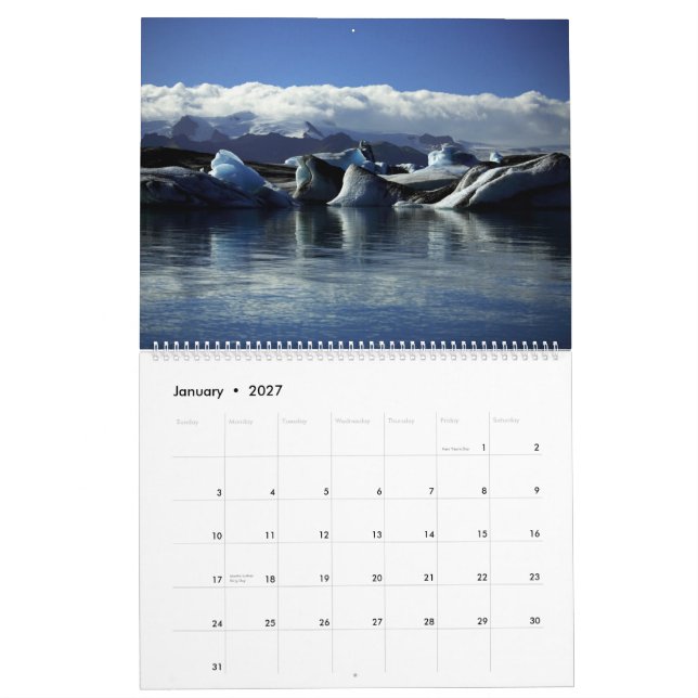 Island-Kalender 2015 Kalender (Jan 2027)