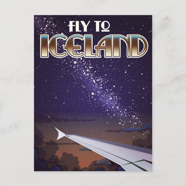 Island-Kampfplakat Postkarte (Vorderseite)