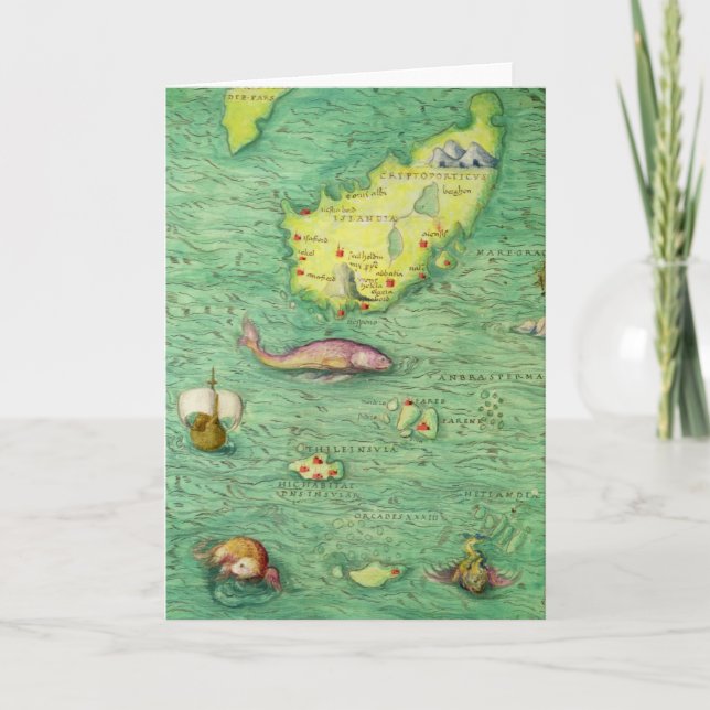 Island Karte (Vorderseite)