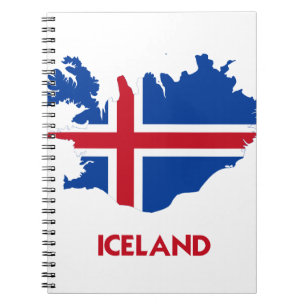 ISLAND-KARTE NOTIZBLOCK