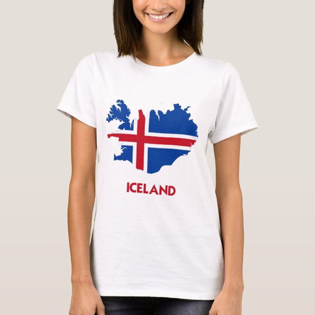ISLAND-KARTE T-Shirt (Vorderseite)