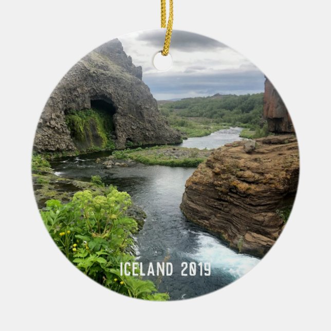 Island - keramik ornament (Vorne)